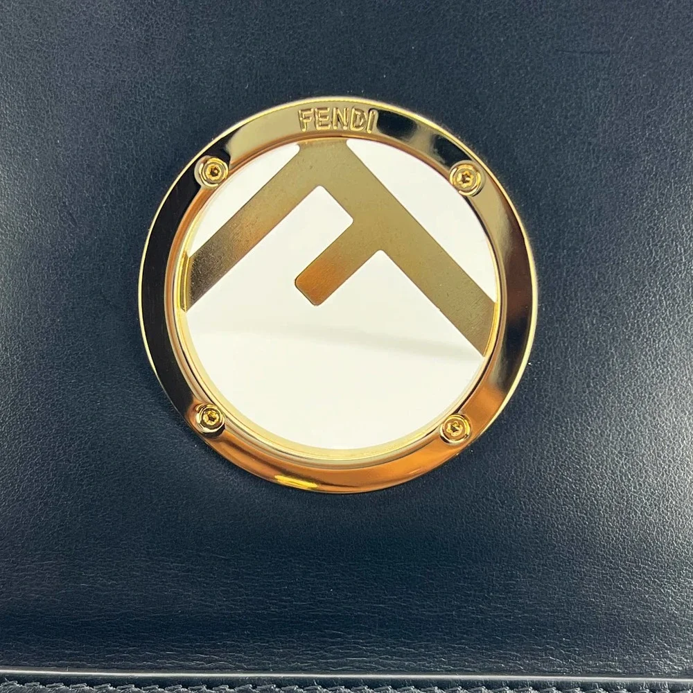 💛SOLD🖤 Fendi Velvet Wallet on Chain in Black - Picture 11 of 11